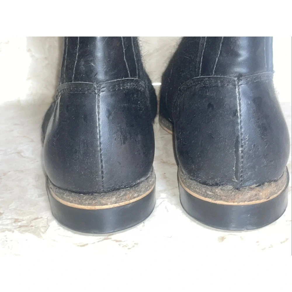 Vintage US Air Force Wool‎ Flight Aviation Flying Boots - BILTRIGHT-Duratex